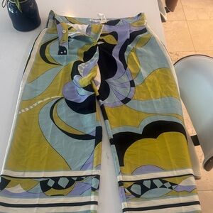 Zara Multicolor Abstract Print Trousers